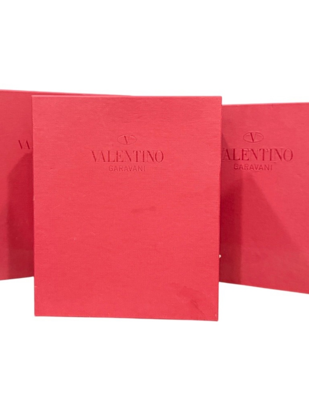 X 3 Empty Valentino Red Branded Boxes Purse Storage Gifting Sneakers Large